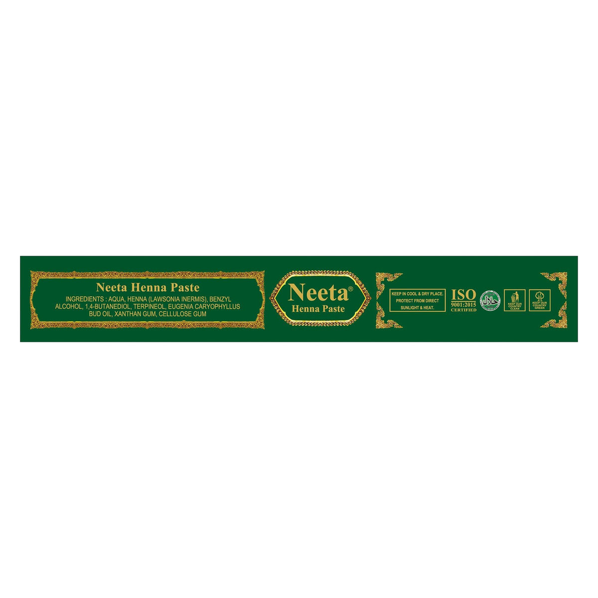 Neeta henna paste cone being applied to hair