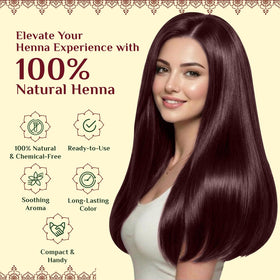 Neeta henna paste cone in hand for easy application