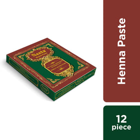 Neeta henna paste cone with detailed packaging