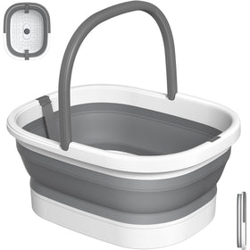 Nekteck Collapsible Foot Soaking Tub grey model front view