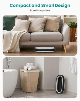 Nekteck foot soaking tub used as a storage box