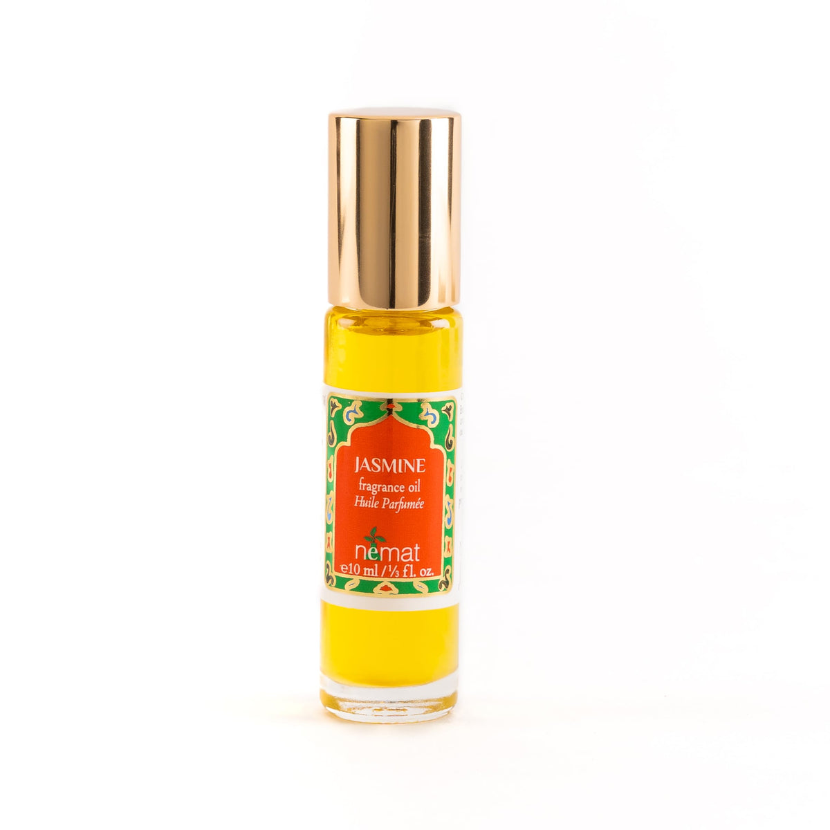Nemat Jasmine Perfume Oil Roll-On 10 ml glass bottle front view
