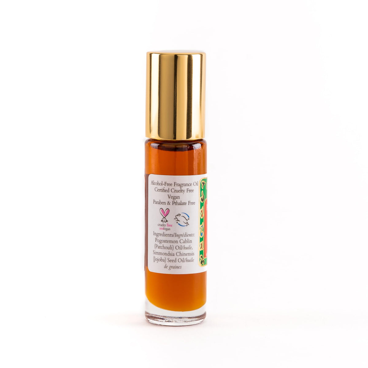 Nemat Patchouli Perfume Oil 10 ml bottle side view