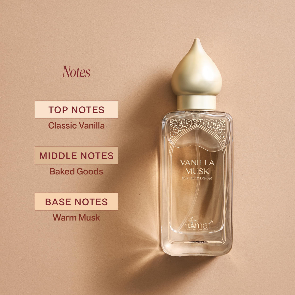 Nemat Vanilla Musk Eau de Parfum on a vanity