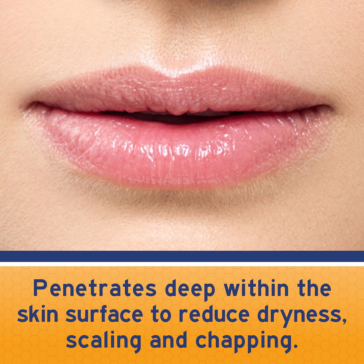 Neosporin Lip Health Overnight Renewal Therapy application on lips
