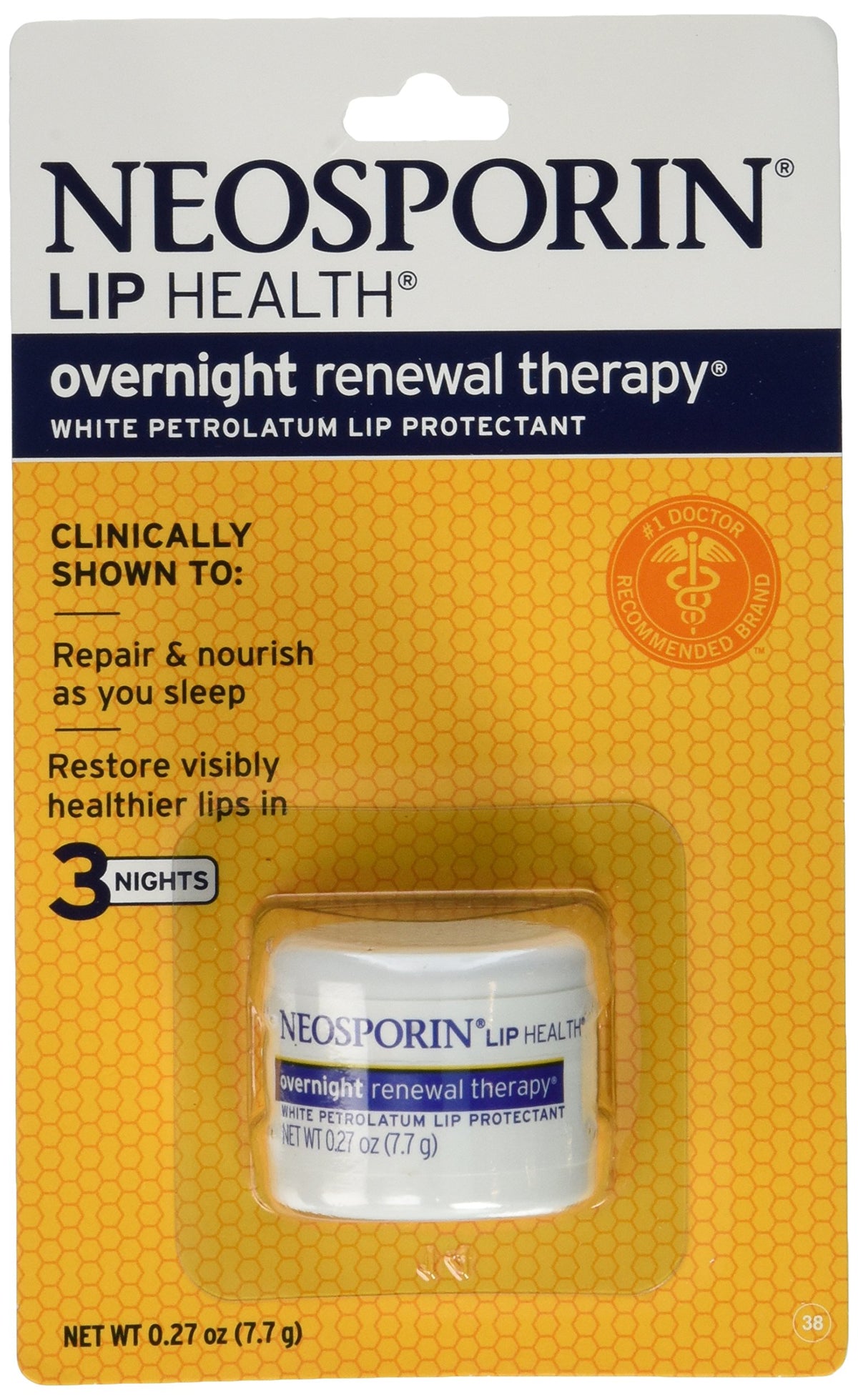 Neosporin Overnight Lip Health Renewal Therapy 8ml jar front view