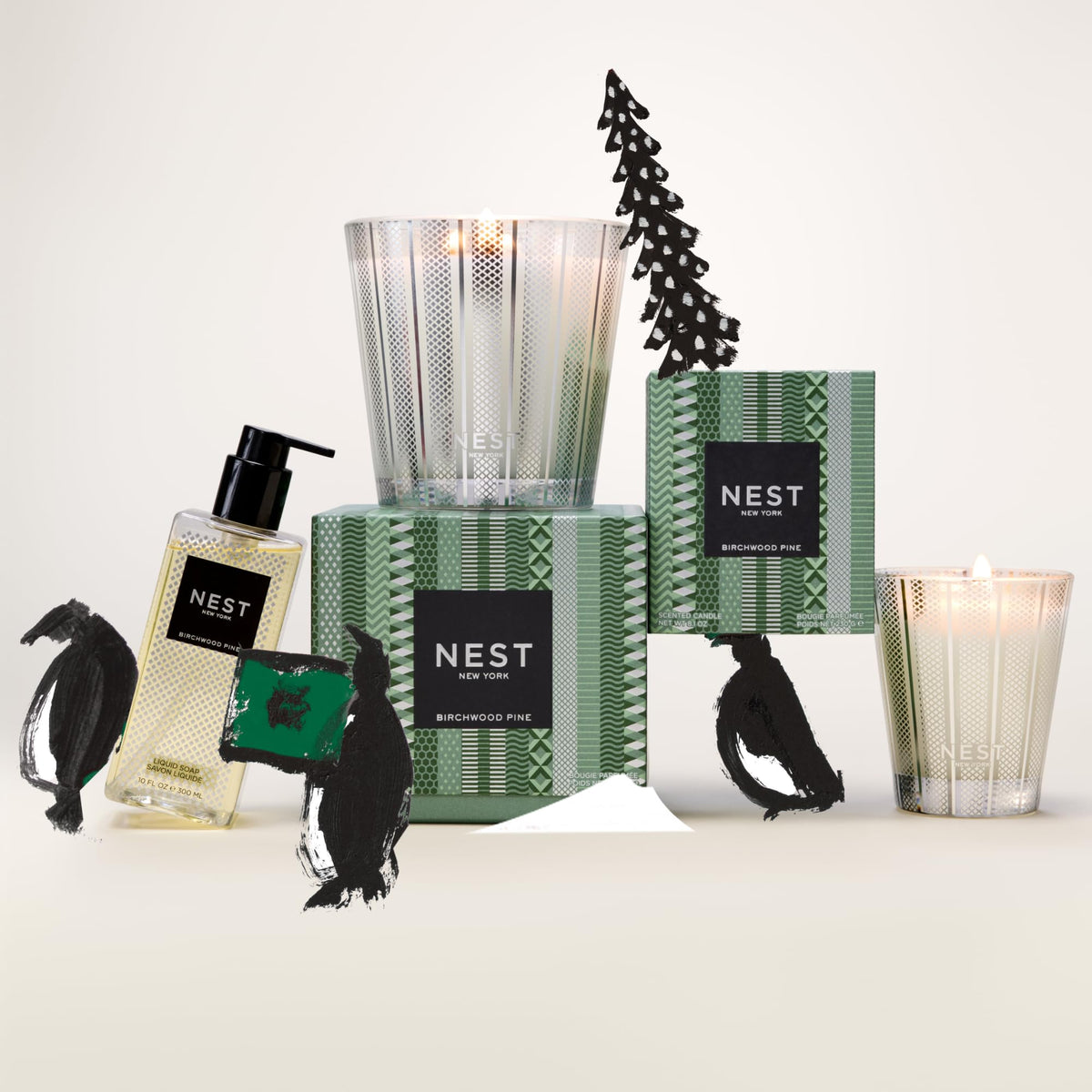 NEST New York Birchwood Pine Liquid Soap 10 fl oz side view