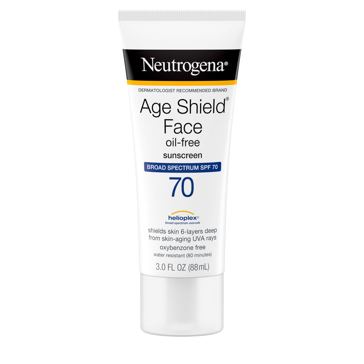 Neutrogena Age Shield Face Sunscreen SPF 70 front view