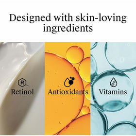 Neutrogena Anti-Aging Perfector Tinted Facial Moisturizer back view with ingredients