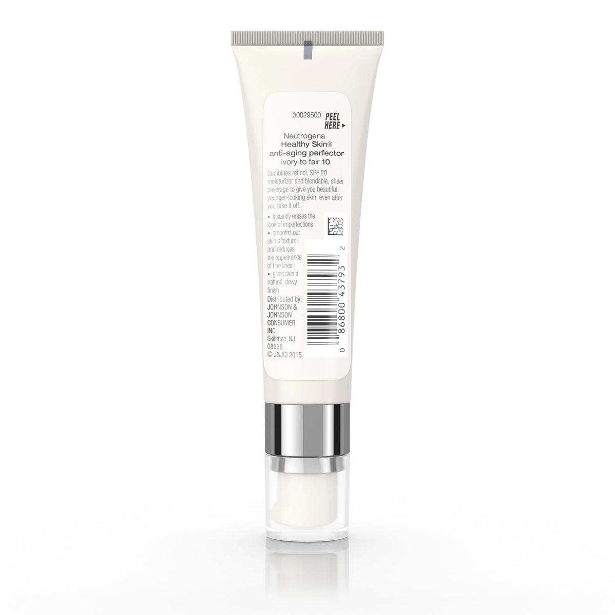 Neutrogena Anti-Aging Perfector Tinted Facial Moisturizer on a vanity