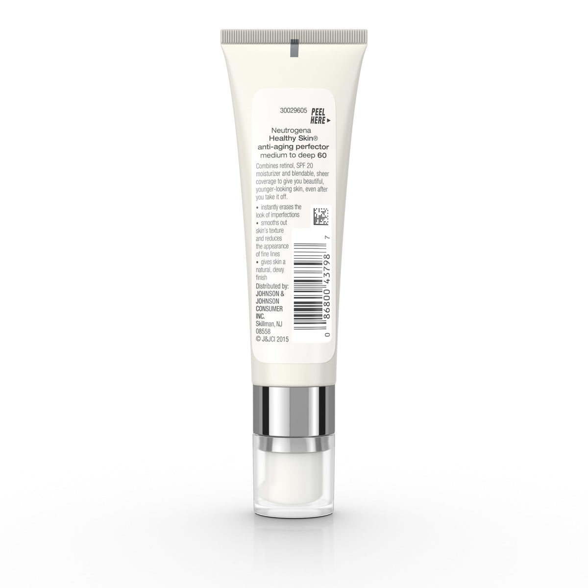 Neutrogena Anti-Aging Perfector Tinted Facial Moisturizer with SPF 20 label