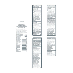 Neutrogena Anti-Aging Perfector Tinted Facial Moisturizer with SPF 20 label