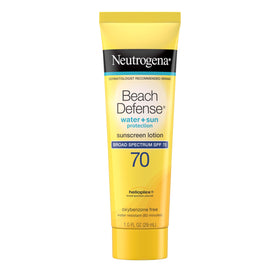 Neutrogena Beach Defense Sunscreen Lotion SPF 70, 1 oz bottle front view