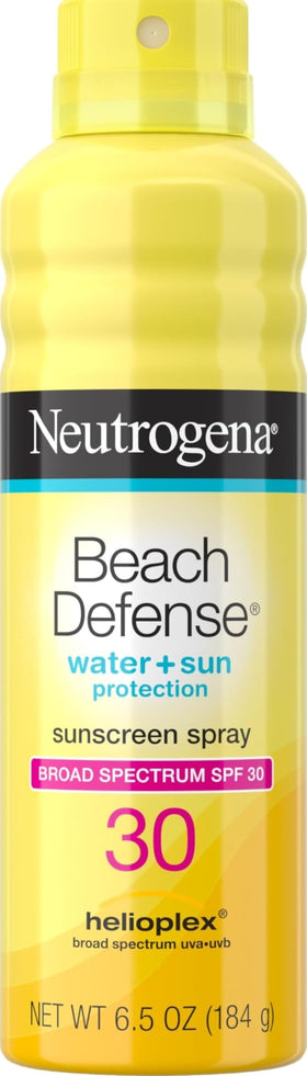 Neutrogena Beach Defense Sunscreen Spray SPF 30 6.5 oz front view