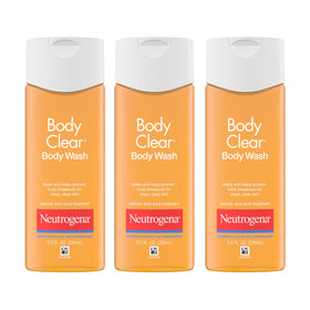 Neutrogena Body Clear Acne Body Wash 3-pack front view