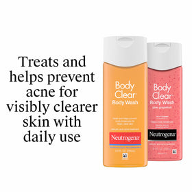 Neutrogena Body Clear Acne Body Wash packaging display