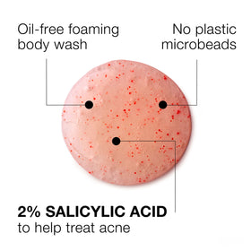 Neutrogena Body Clear Acne Body Wash Pink Grapefruit with grapefruit slices