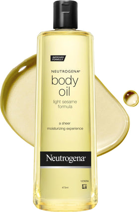 Neutrogena Body Oil Light Sesame Formula 16 fl oz bottle front view