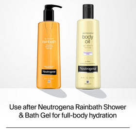 Neutrogena Body Oil Light Sesame Formula texture close-up