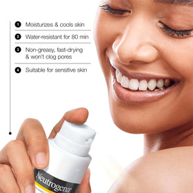 Neutrogena Clear Body Sunscreen Spray SPF 50 back view