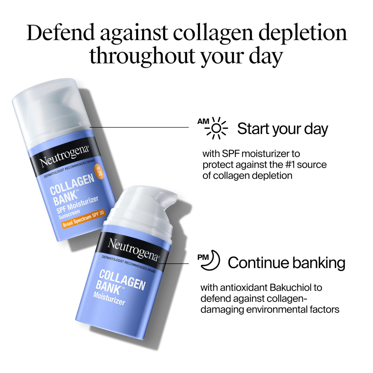 Neutrogena Collagen Bank Face Moisturizer on bathroom counter