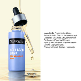 Neutrogena Collagen Bank Vitamin C Serum with a clean towel