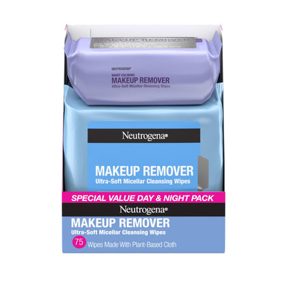 Neutrogena Day & Night Facial Cleansing Wipes pack front view