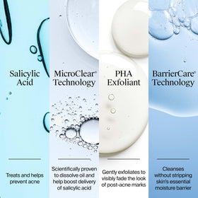 Neutrogena Evenly Clear Acne Cleanser in bathroom setting