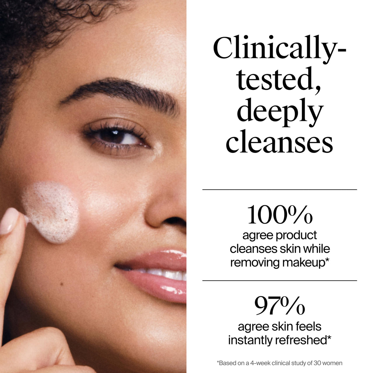 Neutrogena Fresh Foaming Facial Cleanser texture close-up