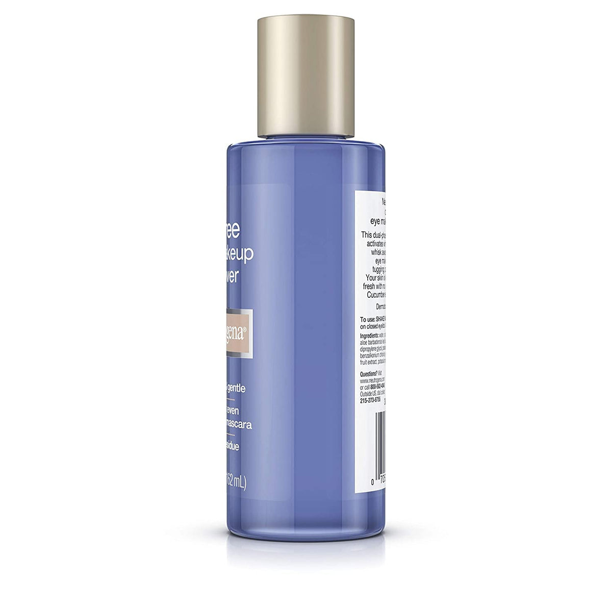 Neutrogena Gentle Oil-Free Eye Makeup Remover packaging with three bottles