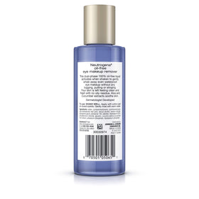 Neutrogena Gentle Oil-Free Eye Makeup Remover with warm water for rinsing