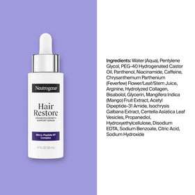 Neutrogena Hair Restore Serum ingredients overview