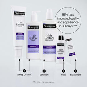 Neutrogena Hair Restore Serum texture on hand