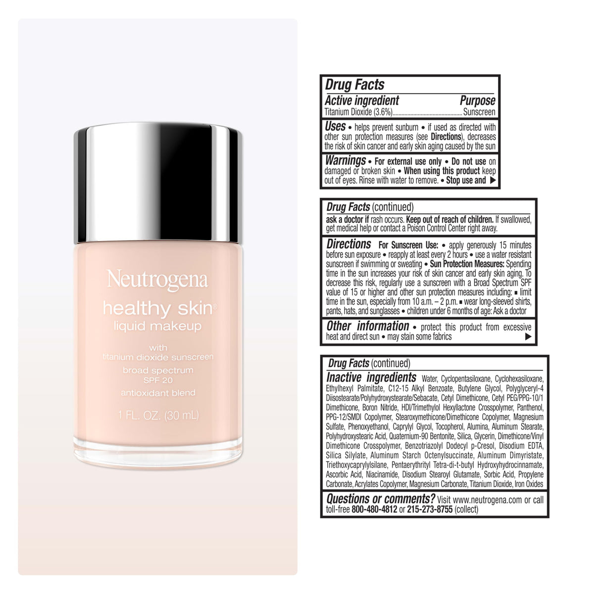 Neutrogena Healthy Skin Liquid Foundation Shell 100C application demonstration