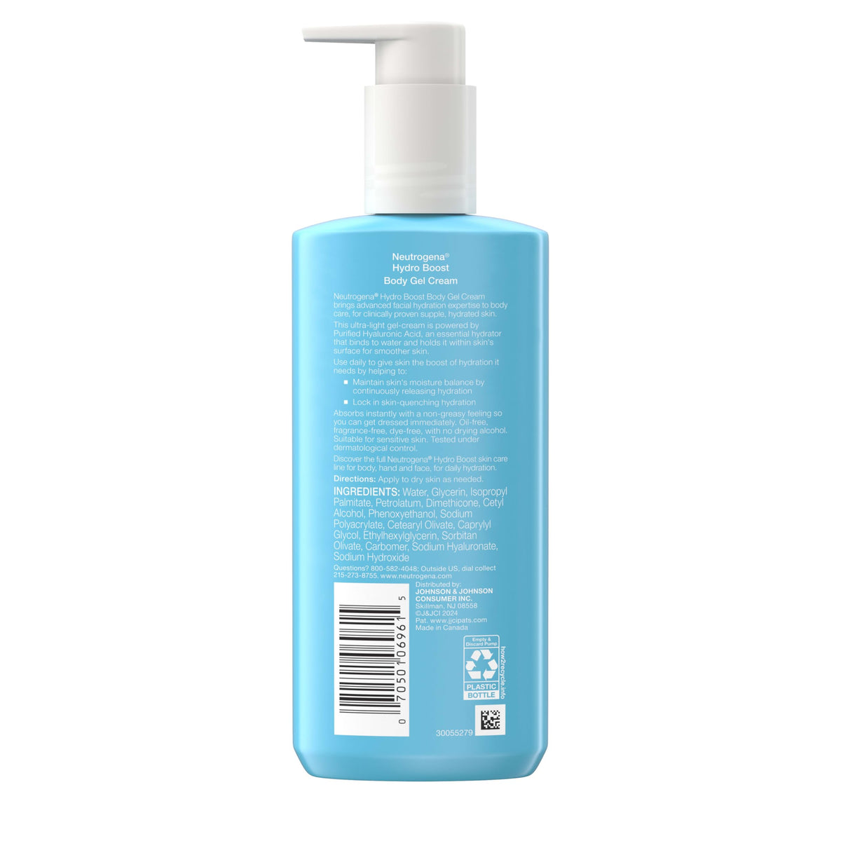 Neutrogena Hydro support Body Gel Cream on bathroom counter