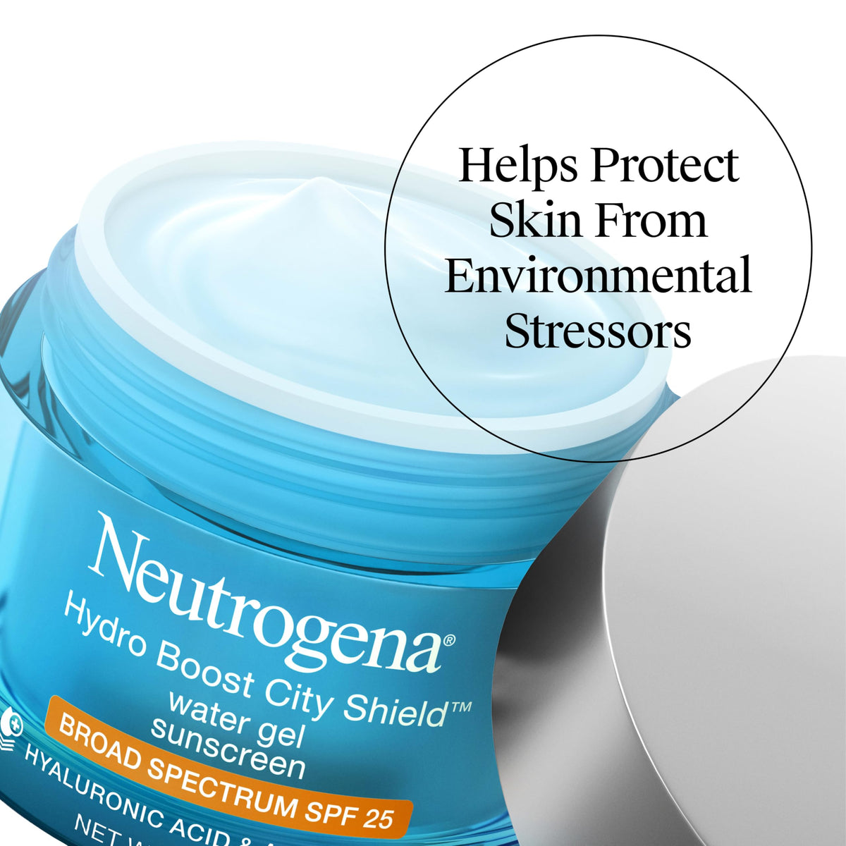 Neutrogena Hydro support City Shield Water Gel Moisturizer SPF 25 texture close-up