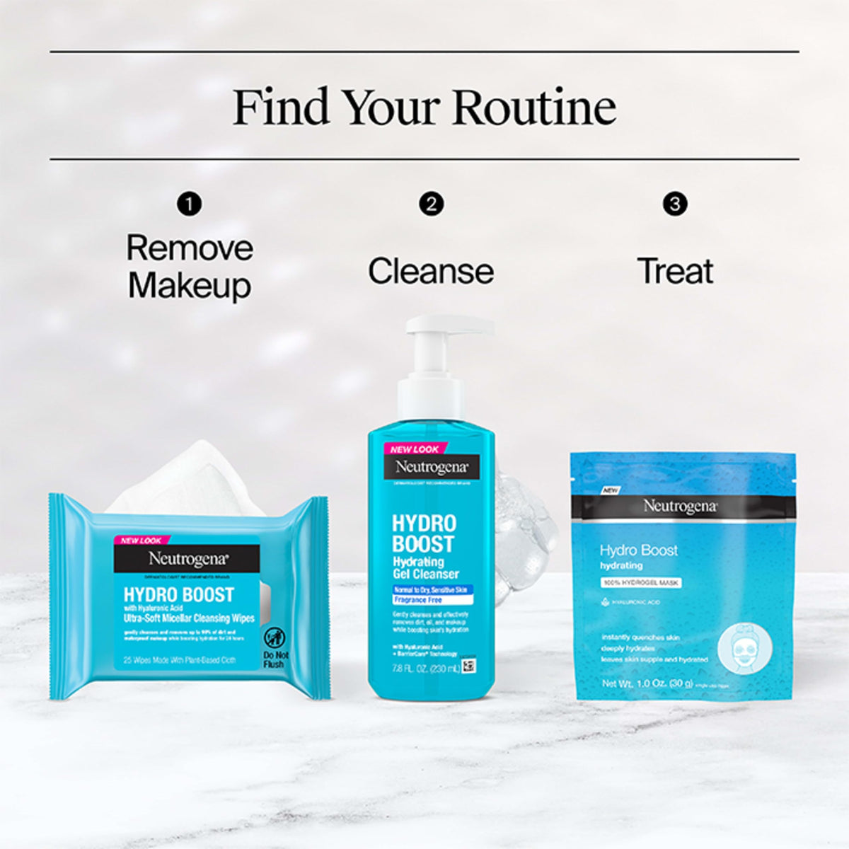 Neutrogena Hydro support Face Mask showing hydrogel texture