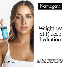 Neutrogena Hydro support Face Moisturizer SPF 50 texture close-up