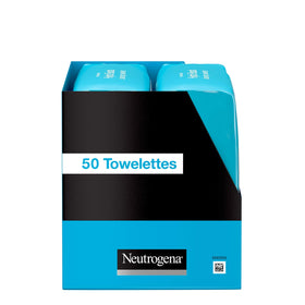 Neutrogena Hydro support Facial Cleansing Wipes being used on face