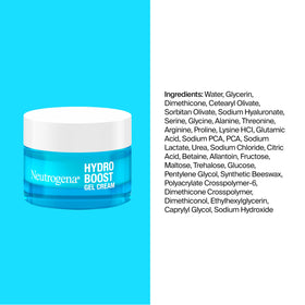 Neutrogena Hydro support Gel Cream ingredients list