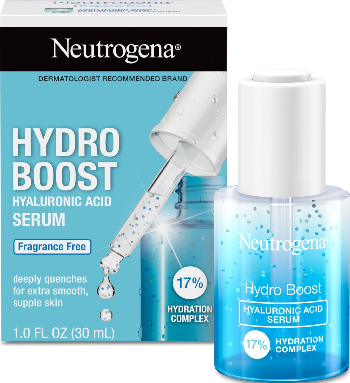 Neutrogena Hydro support Hyaluronic Acid Serum 1 fl oz front view