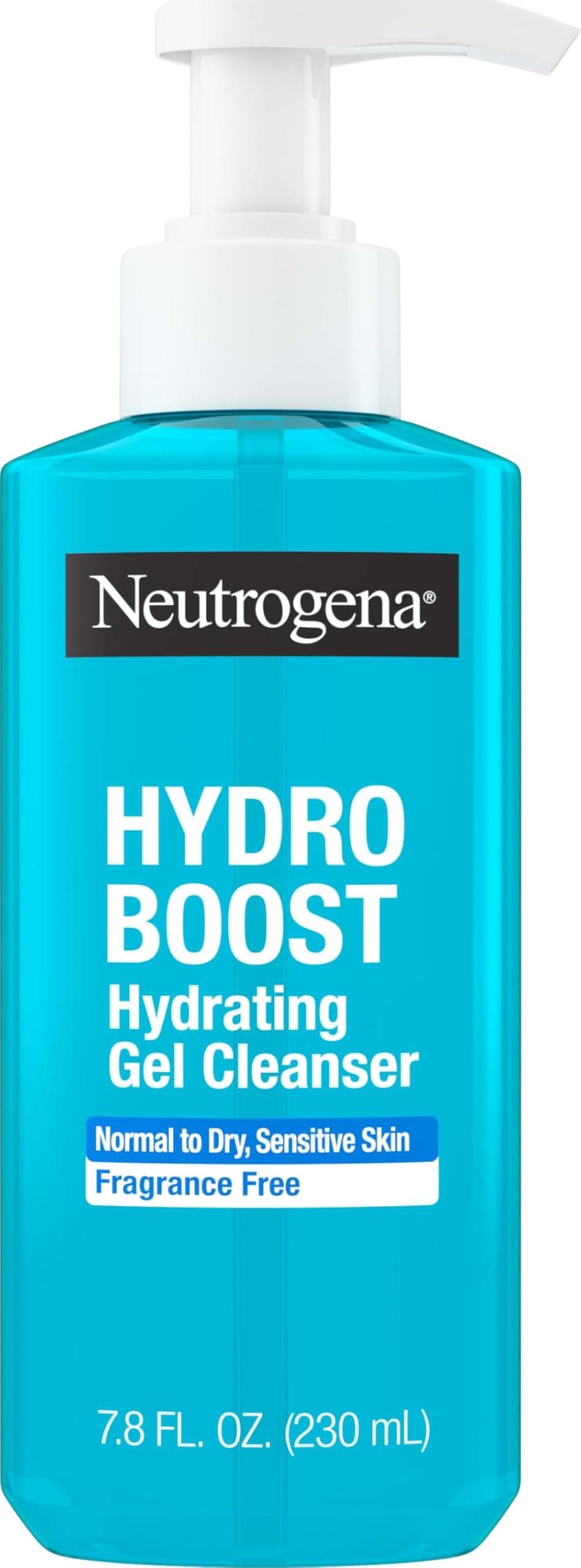 Neutrogena Hydro support Hydrating Gel Cleanser front view 7.8 fl. oz