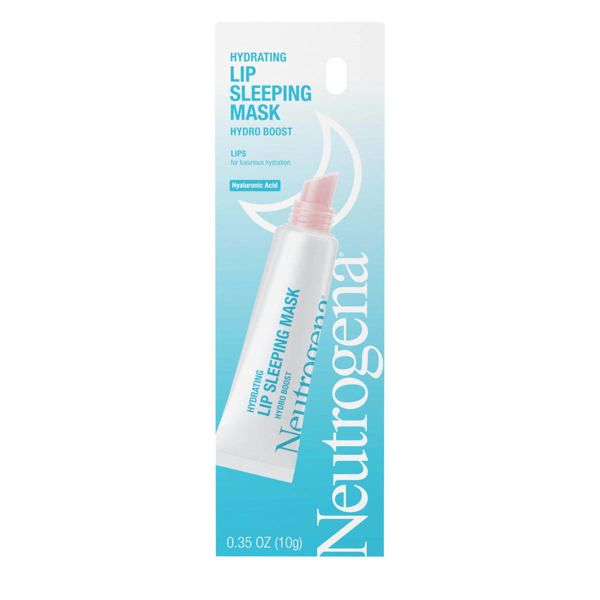 Neutrogena Hydro support Hydrating Lip Sleeping Mask clear tube front view