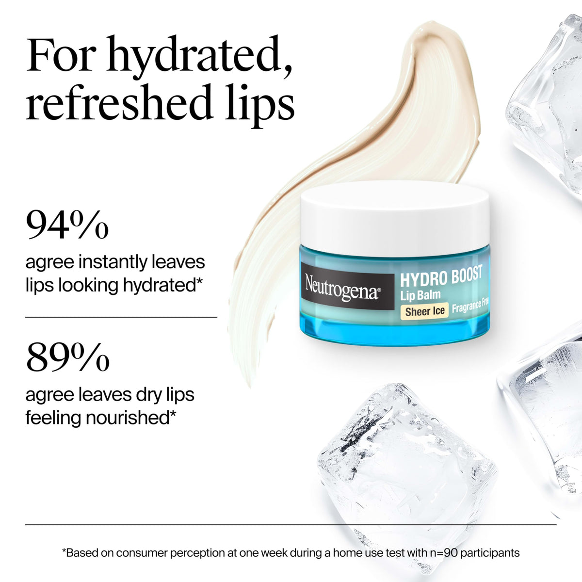 Neutrogena Hydro support Lip Balm packaging front view