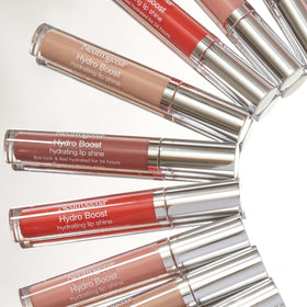 Neutrogena Hydro support Lip Gloss Berry Brown swatch on skin
