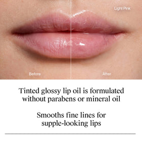 Neutrogena Hydro support Lip Oil Light Pink swatch on skin