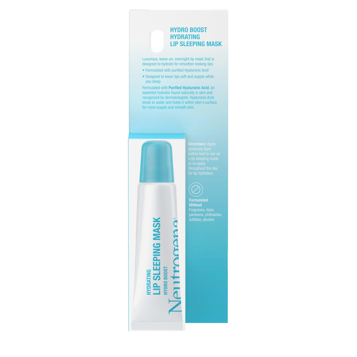 Neutrogena Hydro support Lip Sleeping Mask close-up of the tube