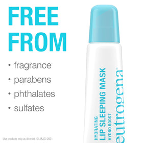 Neutrogena Hydro support Lip Sleeping Mask on a bedside table