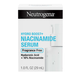 Neutrogena Hydro support+ Niacinamide Serum 1 oz bottle front view