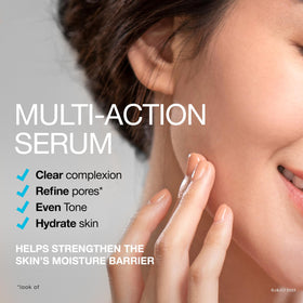 Neutrogena Hydro support+ Niacinamide Serum application on skin